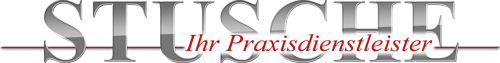 Das Bild zeigt das Logo der Medizintechnik Stusche Praxisdiestleister, welche Partner der Praxis Potsdam ist, die wiederum Experte für Sportmedizin ist.